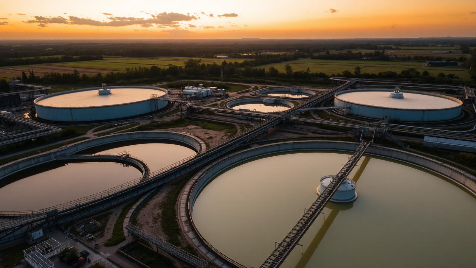 Industrial environment representing water treatment & pumping